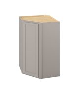 Hudson - 27" x 42" x 15" Wall Diagonal Cabinet, 1 Door, 3 Shelves in Grey HGR-WDC274215