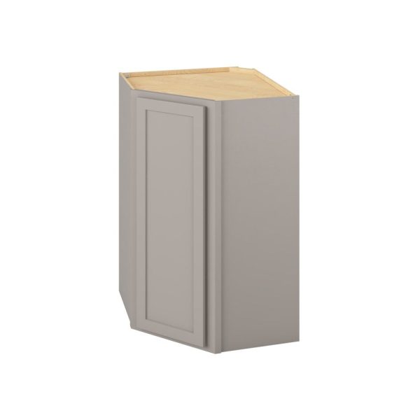 Hudson - 27" x 42" x 15" Wall Diagonal Cabinet, 1 Door, 3 Shelves in Grey HGR-WDC274215