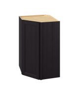 Monaco - 27" x 42" x 15" Wall Diagonal Cabinet, 1 Door, 3 Shelves in Espresso MES-WDC274215