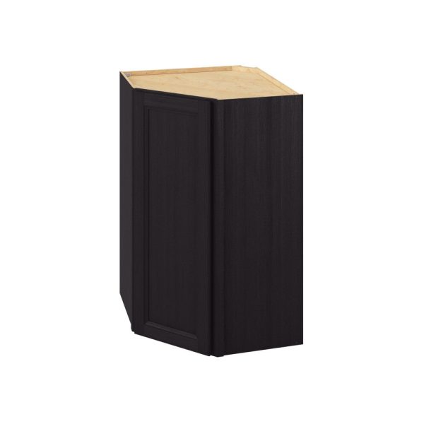 Monaco - 27" x 42" x 15" Wall Diagonal Cabinet, 1 Door, 3 Shelves in Espresso MES-WDC274215