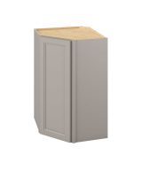 Monaco - 27" x 42" x 15" Wall Diagonal Cabinet, 1 Door, 3 Shelves in Grey MGR-WDC274215