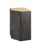 Monaco - 27" x 42" x 15" Wall Diagonal Cabinet, 1 Door, 3 Shelves in Slate MSL-WDC274215