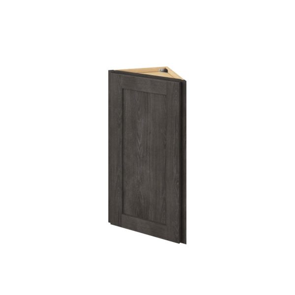 Cooper - 12" x 30" Wall End Cabinet, 1 Door, 2 Shelves in Slate CSL-WEC1230