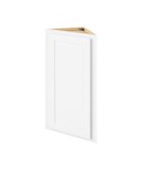 Hudson - 12" x 30" Wall End Cabinet, 1 Door, 2 Shelves in White HWH-WEC1230