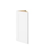 Cooper - 12" x 36" Wall End Cabinet, 1 Door, 2 Shelves in White CWH-WEC1236