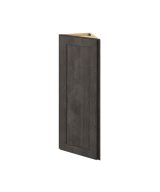 Cooper - 12" x 42" Wall End Cabinet, 1 Door, 3 Shelves in Slate CSL-WEC1242