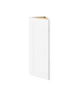 Cooper - 12" x 42" Wall End Cabinet, 1 Door, 3 Shelves in White CWH-WEC1242