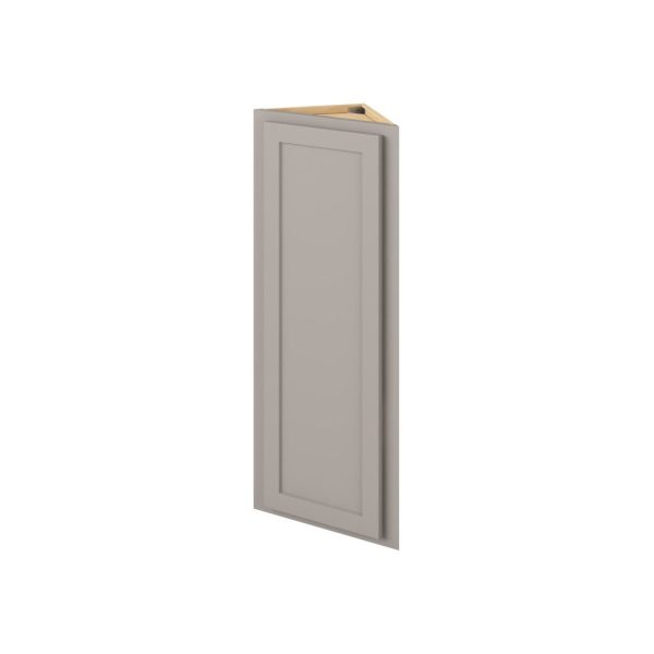 Hudson - 12" x 42" Wall End Cabinet, 1 Door, 3 Shelves in Grey HGR-WEC1242