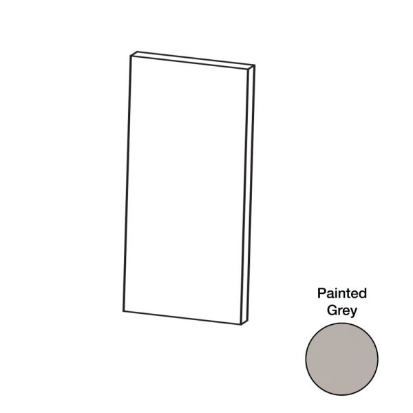 Cooper, Hudson, Monaco - 15" W x 42" H x 1/4" T Wall End Panel - in Grey PGRY-WEP1542